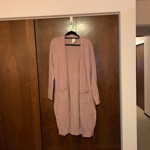 Matty M Duster Open Front Knit Cardigan